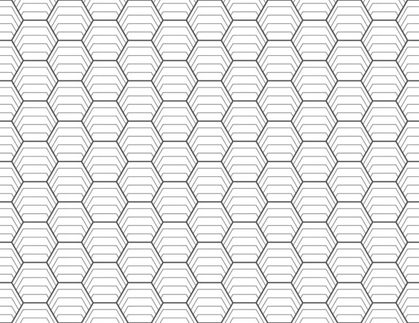 Zökkenőmentes Geometriai Lineáris Minta Létrehoz Egy Hatszög Díszítés Textúrához Textilekhez — Stock Vector
