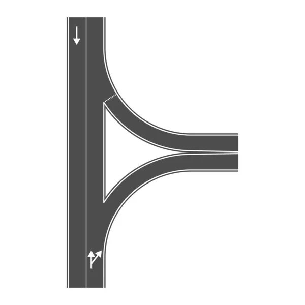 道路标识 专题设计的矢量说明 平面风格 — 图库矢量图片