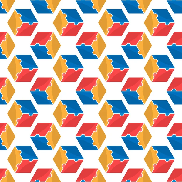 Motif Sans Couture Cubes Pour Texture Les Textiles Les Arrière — Image vectorielle