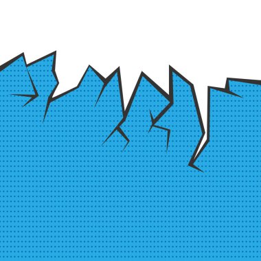 Popüler sanat tarzı konuşma balonu. Çizgi roman tarzında metin için arkaplan. Düz tasarım