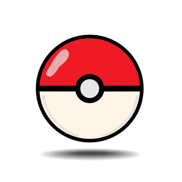 Ilustración vectorial de pokeball . — Vector de stock