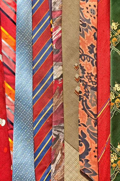 Muster bunter Krawatten — Stockfoto