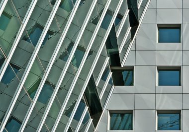 Çağdaş bina duvar