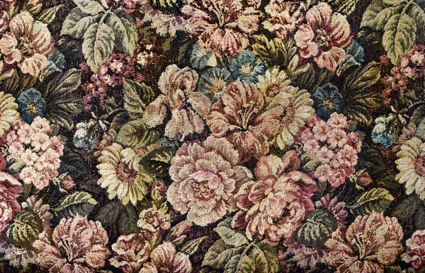 Süslü bir çiçek Goblen paterni — Stok fotoğraf