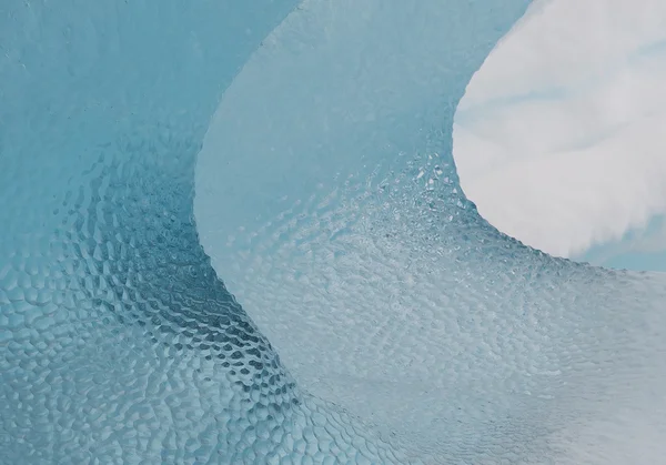 Δομή του πάγου σε φυσικό χρώμα — Φωτογραφία Αρχείου