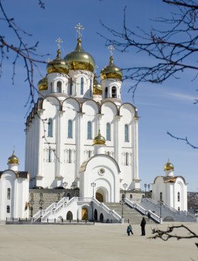 Holy Trinity Katedrali. Konumlar Magadan. Uzak Doğu Ortodoks Kilisesi. katedraller Rusya. 