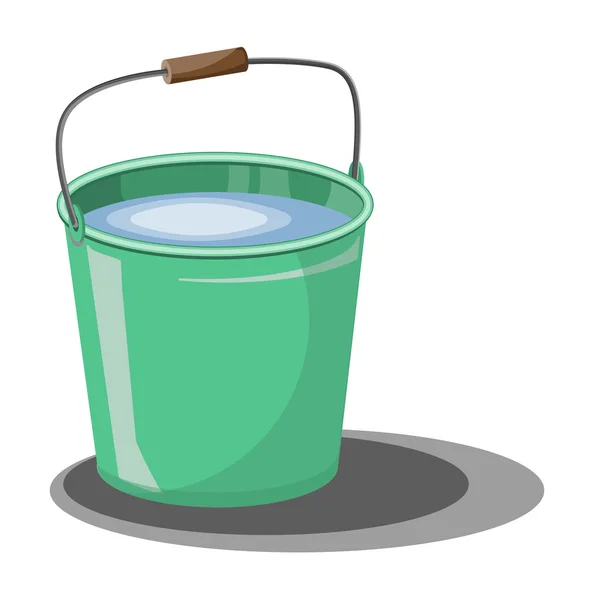 A bucket of water for the garden — Stock Vector