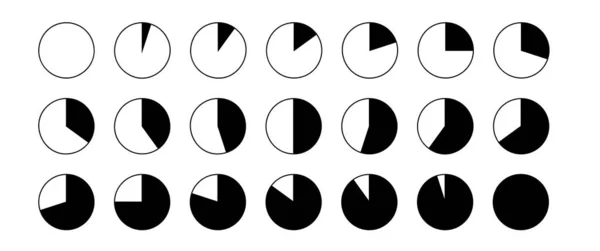 Conjunto Iconos Para Web Diseño Descarga Progreso Porcentaje Símbolos Vectoriales — Archivo Imágenes Vectoriales