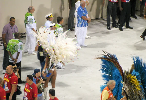 Rio de Janeiro, Brazylia - 23 lutego: niesamowite szaleństwo podczas dorocznego karnawału w Rio de Janeiro w dniu 23 lutego 2009 — Zdjęcie stockowe