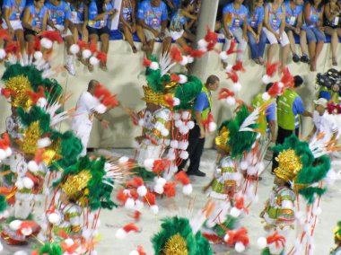 Rio de Janeiro, Brezilya - Şubat 23: Şubat 23, 2009 tarihinde Rio de Janeiro'da karnaval yıllık sırasında inanılmaz extravaganza