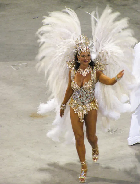 Rio de Janeiro, Brasil - 23 de fevereiro: incrível extravagância durante o Carnaval anual no Rio de Janeiro em 23 de fevereiro de 2009 — Fotografia de Stock