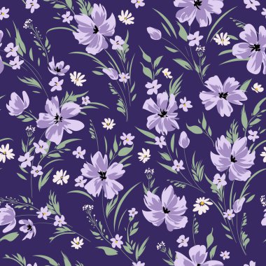 Papatya desenli kusursuz bahar çiçekleri.