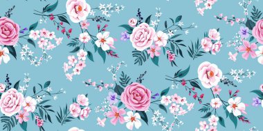 Kusursuz bahar çiçekli arka plan 1