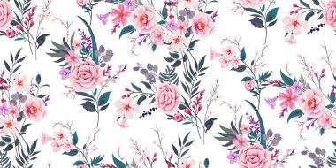 Kusursuz bahar çiçekli arka plan 1