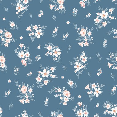 Bahar çiçekleriyle kusursuz desen