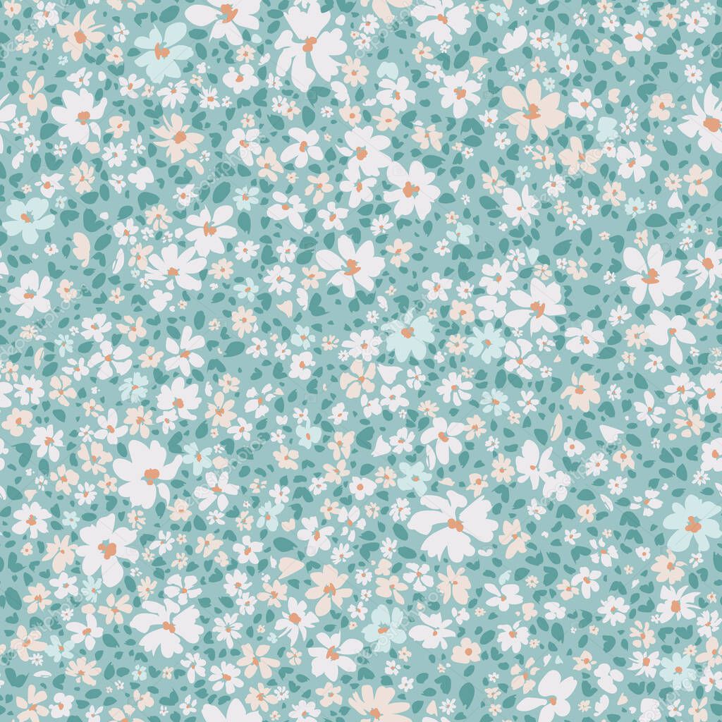 Floral seamless background for spring
