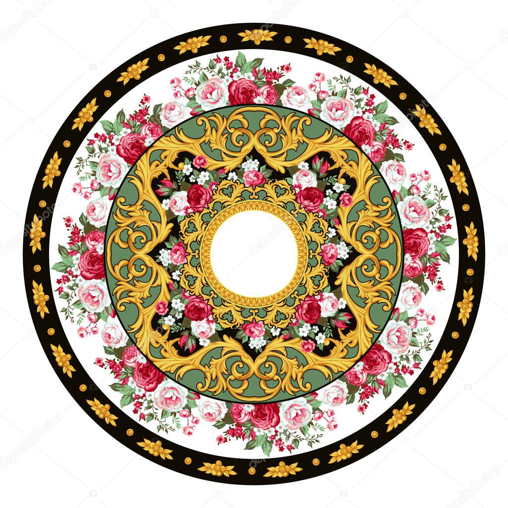 Design of plate in Baroque 1