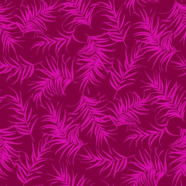 Asgari palmiye yapraklı tropik desenler.