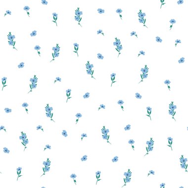 Kusursuz çiçeksiz yaz geçmişi. Vektör çayır şirin çiçekler