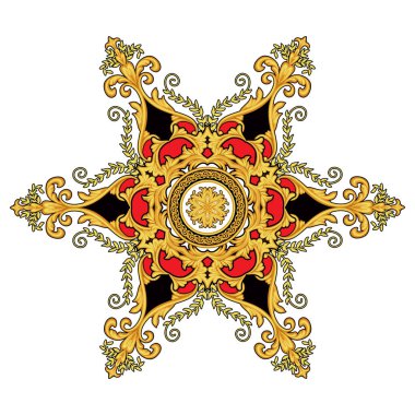 Barok stilinde dekoratif altın element