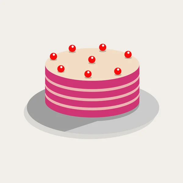 Иллюстрация торта. Симпатичный вектор на деликатном фоне. Графический вектор. Свадебный торт . — стоковый вектор