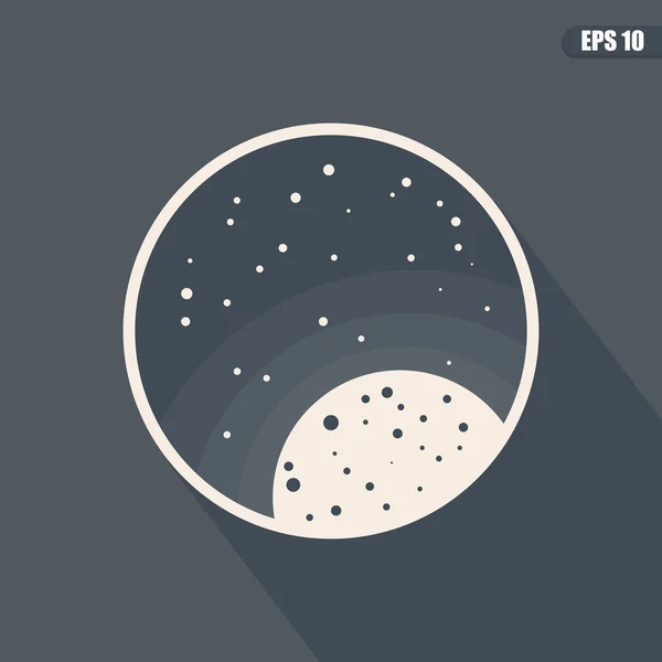 Paesaggio spaziale: stelle, pianeti, comete, ufo, polvere di stelle. Illustrazioni piatte vettoriali e sfondo. Design piatto vettoriale . — Vettoriale Stock