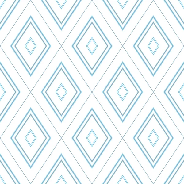 Einfaches Muster der blauen Raute — Stockvektor