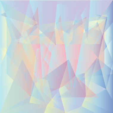 Çok katmanlı renkli poligonal görüntü