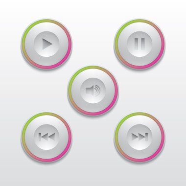 media player düğmeleri