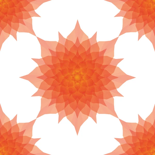 The beautiful flower translucent polygon — Stock Vector