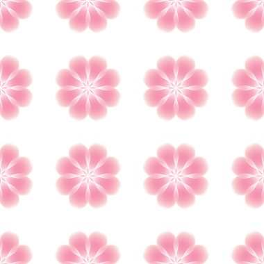 Soyut çiçeklerin kusursuz deseni.