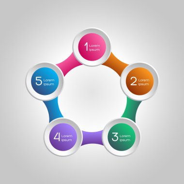 Vektör öğeleri iş için Infographics of. Adım adım prosedürü tarafından