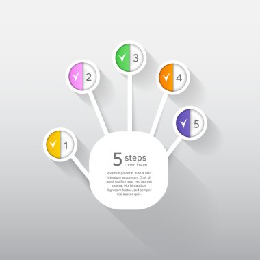 Vektör öğeleri iş için Infographics of. Diyagramı