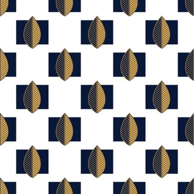 Beyaz bir arka plan üzerinde yaprakları ile desen.