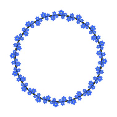 Çiçekler beyaz arka plan çerçeve çiçek.