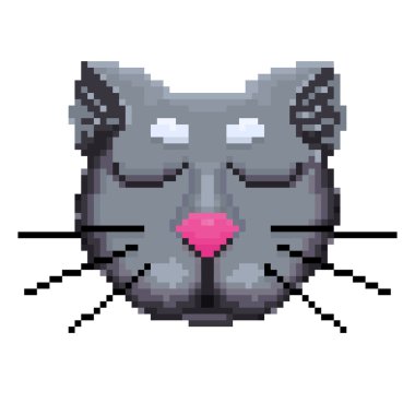 Bir kedi piksel namlu.