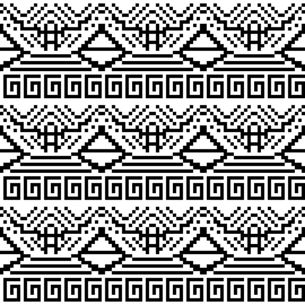 Image en noir et blanc de formes géométriques . — Image vectorielle