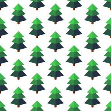 Firtree beyaz bir arka plan üzerinde izometrik tarzı.