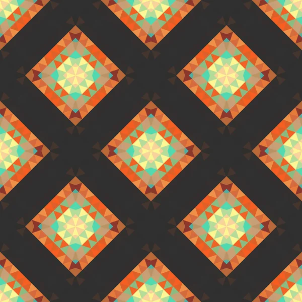 Abstraktes nahtloses Muster mit Textur von Dreiecken. Strenge geometrische Struktur des Bildes. — Stockvektor