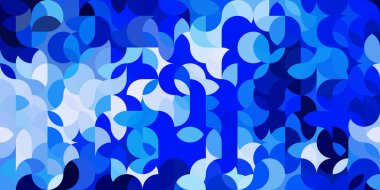 Yarı dairesel çizgilerin ve şekillerin soyut deseni.