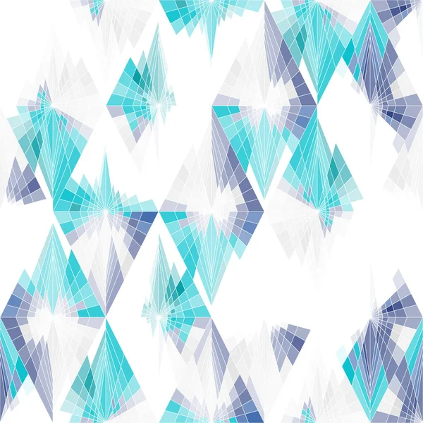 Een naadloos helder patroon. Wit, blauw, paars. — Stockvector