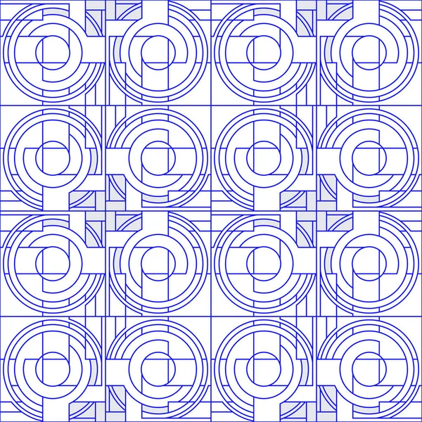 Ein nahtloses Muster mit lila Details, Linien. — Stockvektor