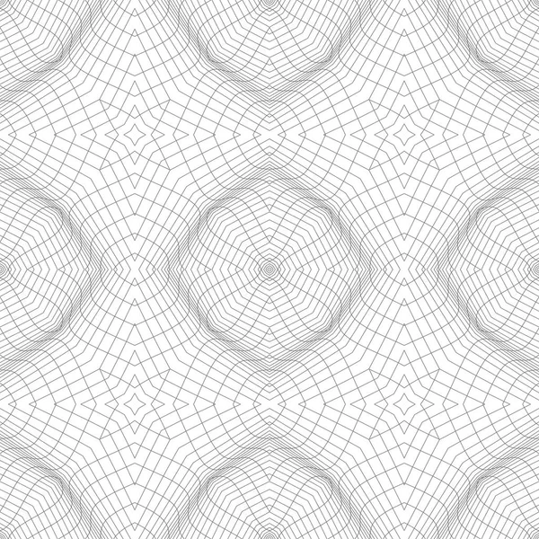 Patrón abstracto con objetos 3D y ondas. — Archivo Imágenes Vectoriales