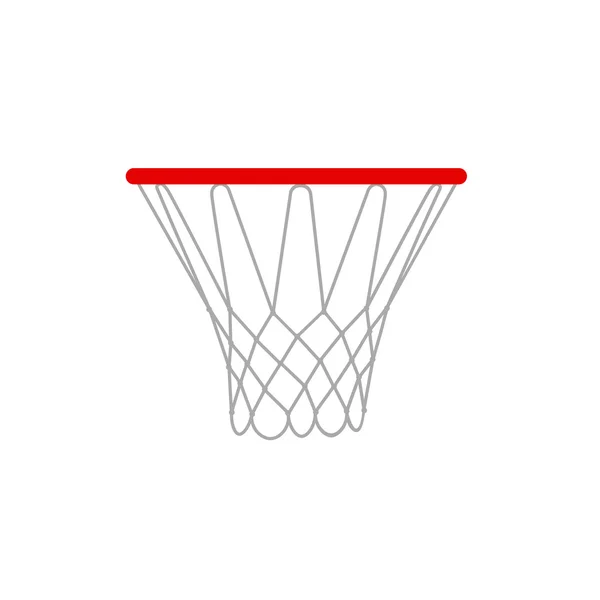 Uma ilustração vetorial de um jantes de basquete. Vetor de aro de basquete isolado . —  Vetores de Stock