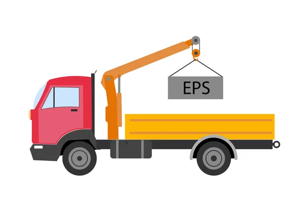 Autotruck  Tipping lorry  Tripper truck vector icon isolated Tipping lorry. Autotruck vector isolated.Building truck machine.lift cargo vehicle — Stock Vector