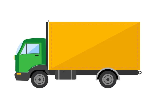 Autotruck Devrilme kamyon Tripper kamyon vektör simgesi tipping kamyon izole. Autotruck vektör izole. Bina kamyon makinesi.asansör kargo aracı — Stok Vektör