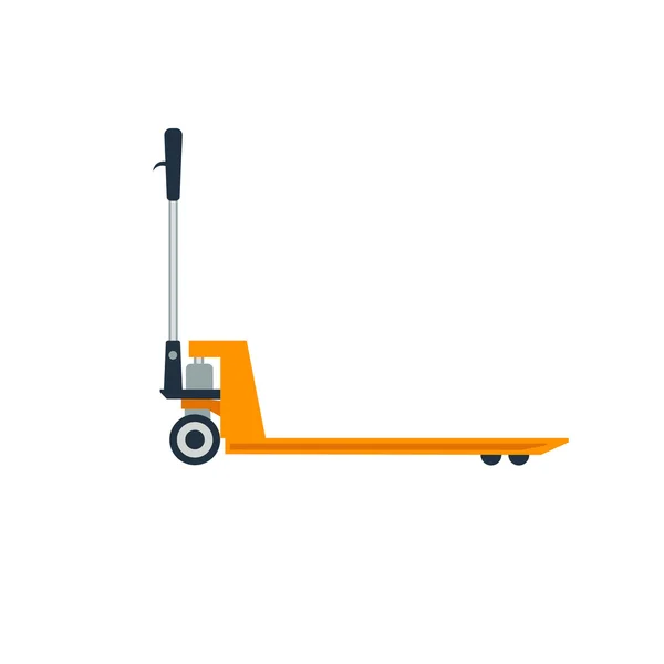 Pallet truck vector illustration. Pallet truck isolated on white background. — Stock Vector