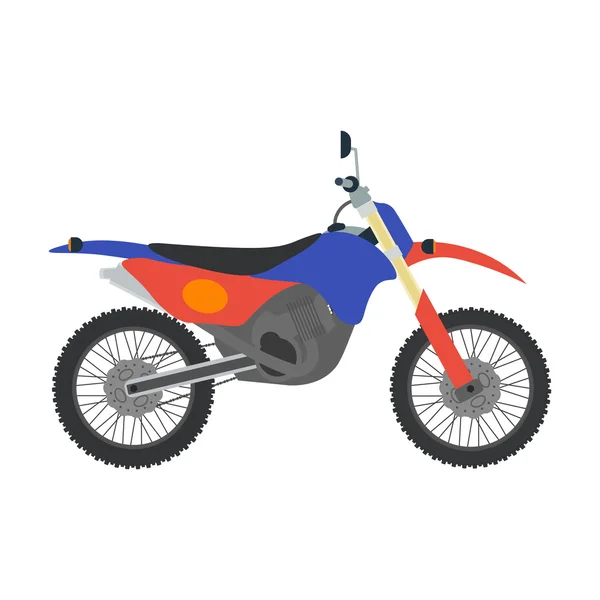 Vektor Motocross Bike Illustration isoliert auf weißem Hintergrund — Stockvektor