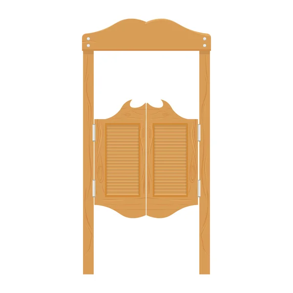 Batı salon vahşi batı vektör çizim kapılar.