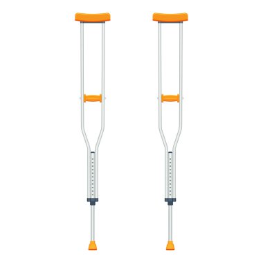 koltuk değneği vektör illüstrasyon beyaz bir arka plan üzerinde izole